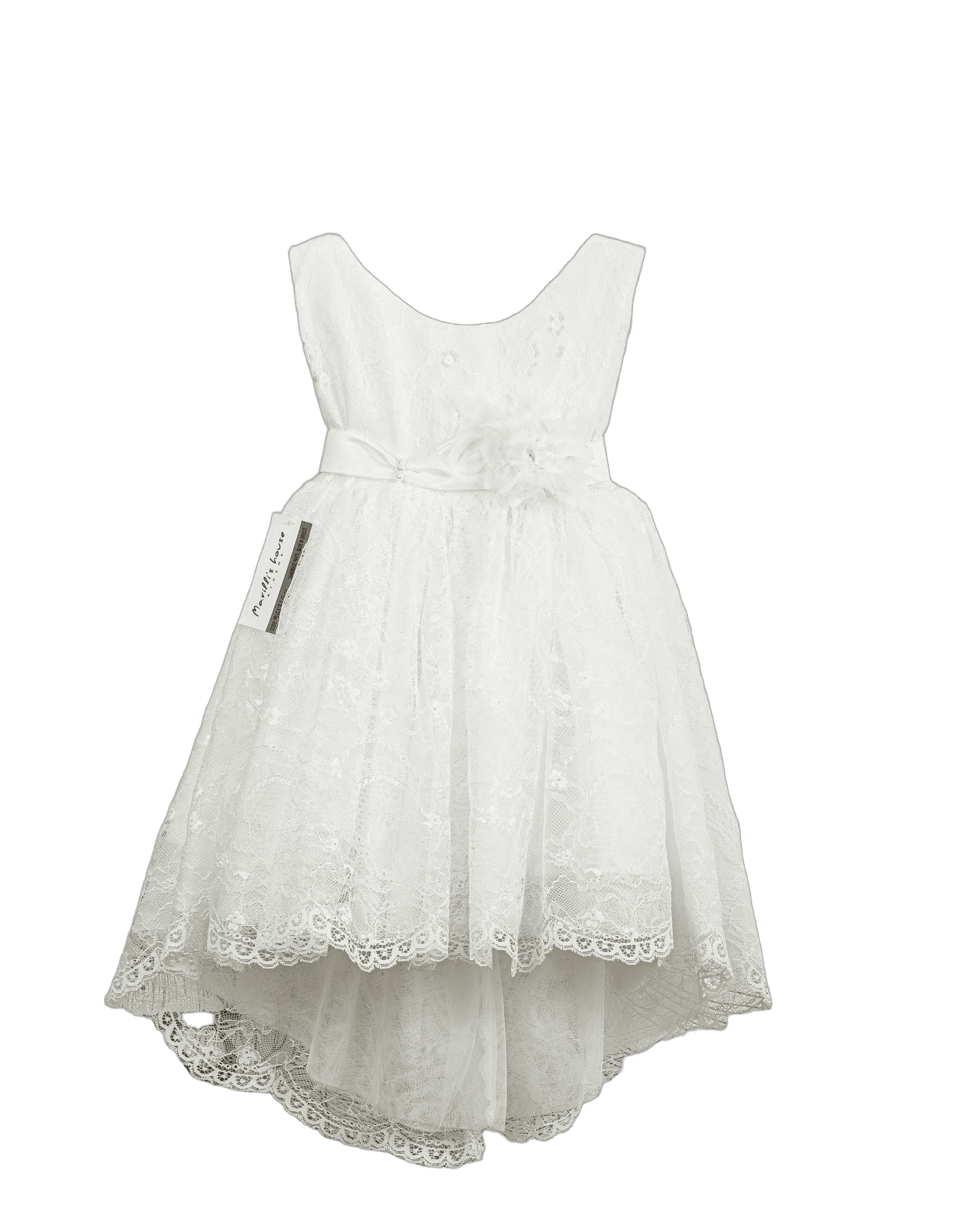 Βαπτιστικό Φόρεμα High-Low Ασύμμετρο - Εκρού